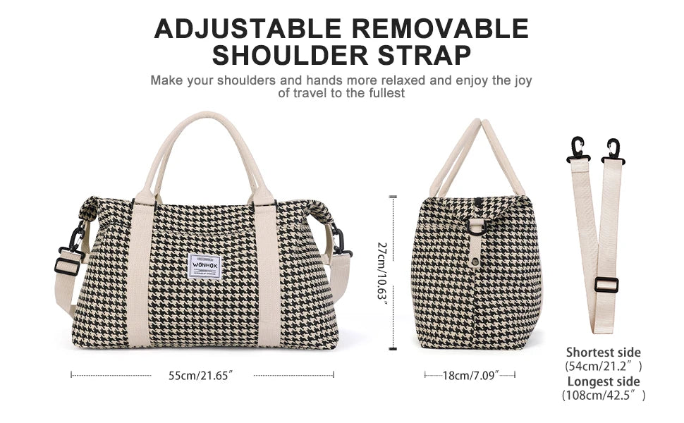 Travel Bag,Waterproof Duffel Gym Tote Bag with Crossbody Bag,Weekender Carry On Overnight Bags for Women, Duffel Hospital Bag