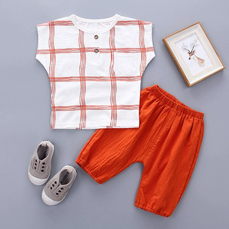 Children's Clothing Baby Leisure Baby Shorts Two-piece Set Summer Clothing