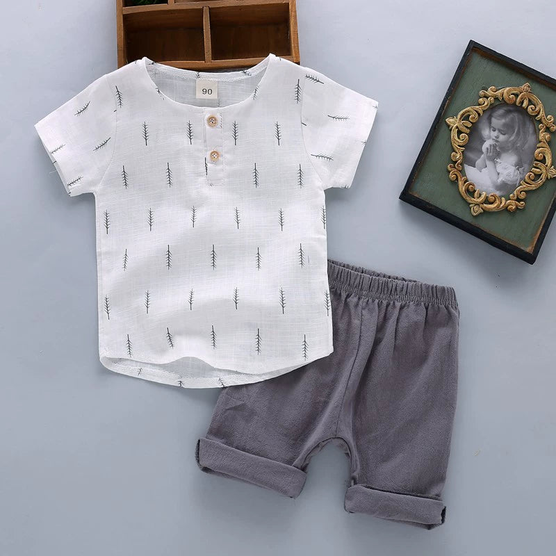 Children's Clothing Baby Leisure Baby Shorts Two-piece Set Summer Clothing