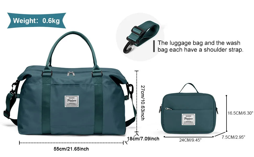 Weekender Bag for Women Travel Tote Bag Gym Duffel Bag with Toiletry Bag Overnight Bag with Wet Pocket for Labor and Delivery