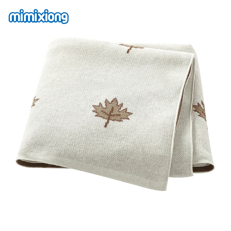 Baby Blankets Quilts 90*70cm Knitted Newborn Boys Girls Stroller Basket Swaddle Wrap Sleeping Sack Infant Cotton Bedding Covers