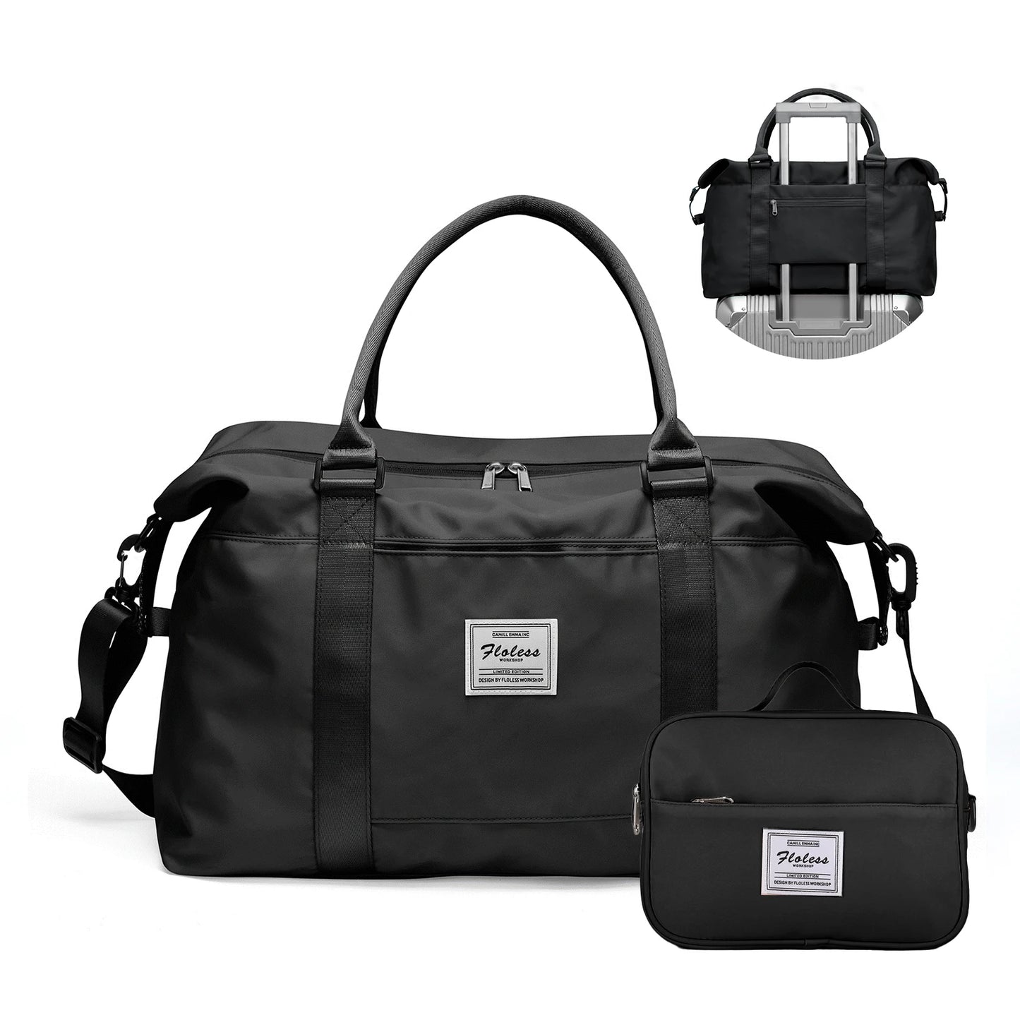 Weekender Bag for Women Travel Tote Bag Gym Duffel Bag with Toiletry Bag Overnight Bag with Wet Pocket for Labor and Delivery