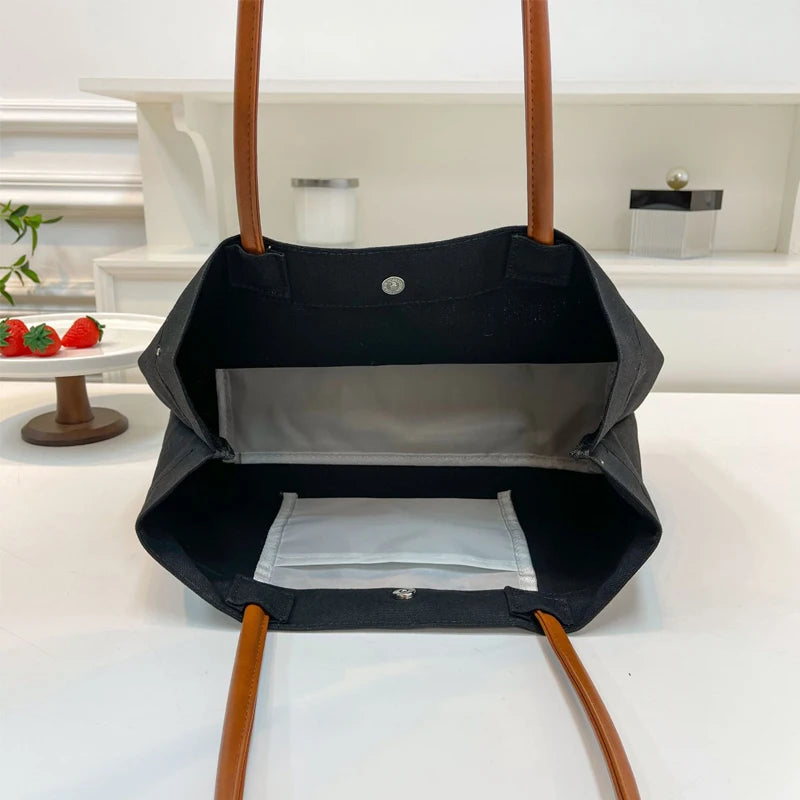 Mama Tote Bag Canvas Fashion Mommy Shoulder Bags Large Capacity Baby Care Diaper Storage Stroller Handbag Mother Gifts
