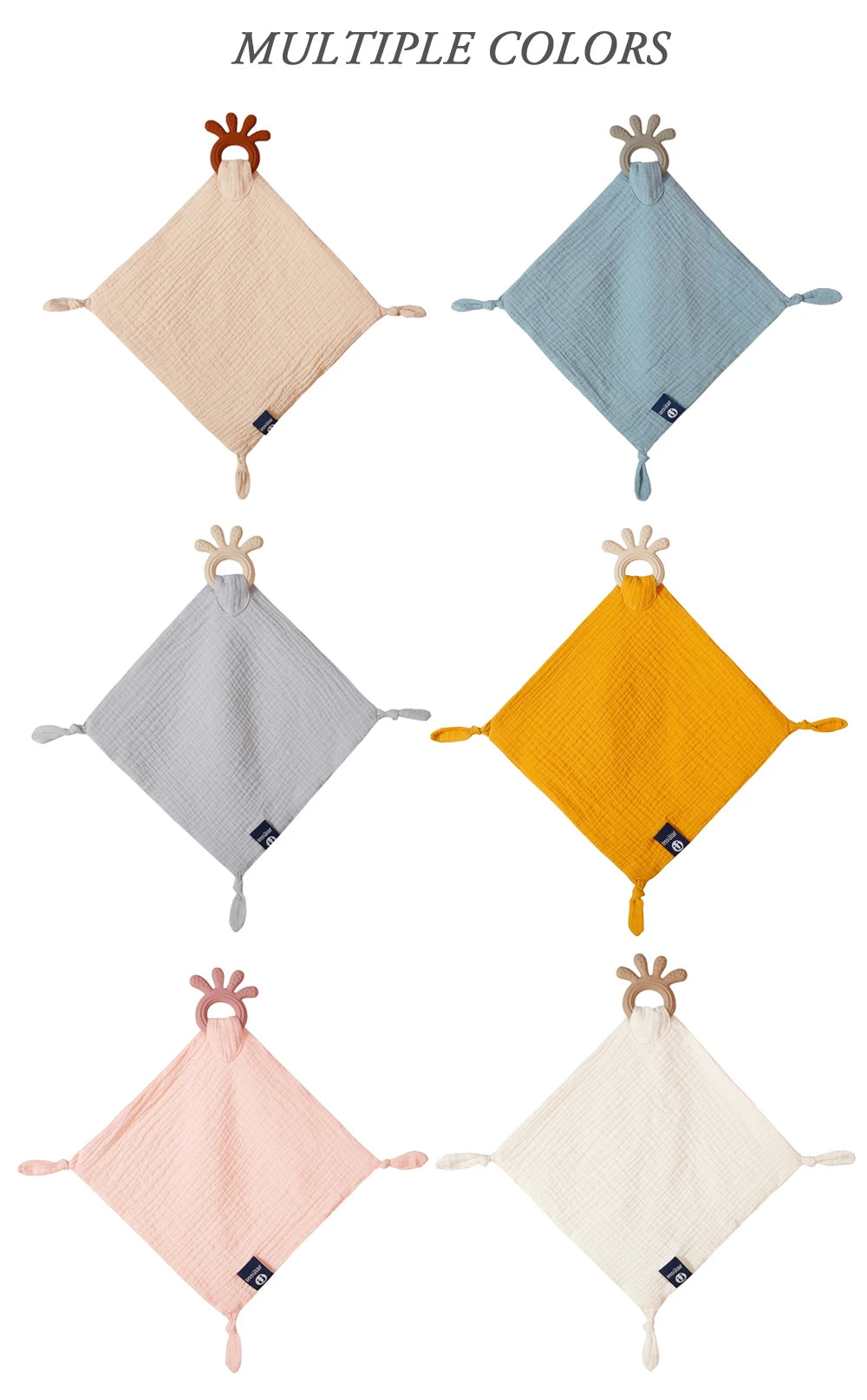 Baby Soother Appease Towel Bib Soft Muslin Cotton Doll Teether Kids Comfort Sleeping Nursing Cuddling Blanket Toys Shower Gifts
