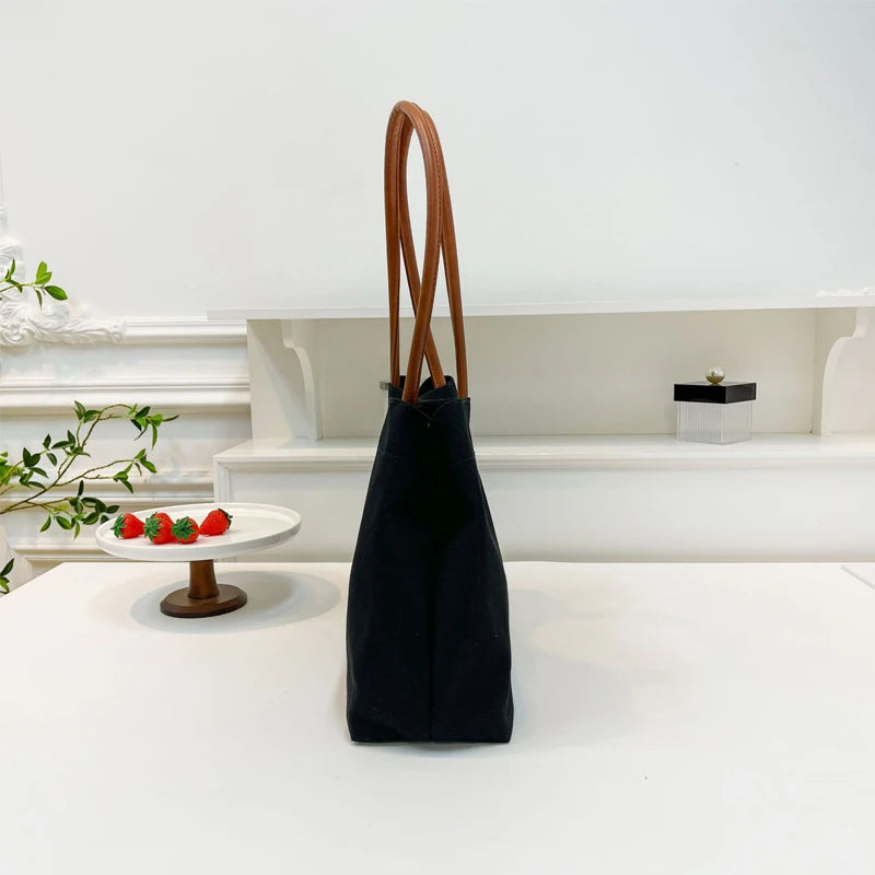 Mama Tote Bag Canvas Fashion Mommy Shoulder Bags Large Capacity Baby Care Diaper Storage Stroller Handbag Mother Gifts