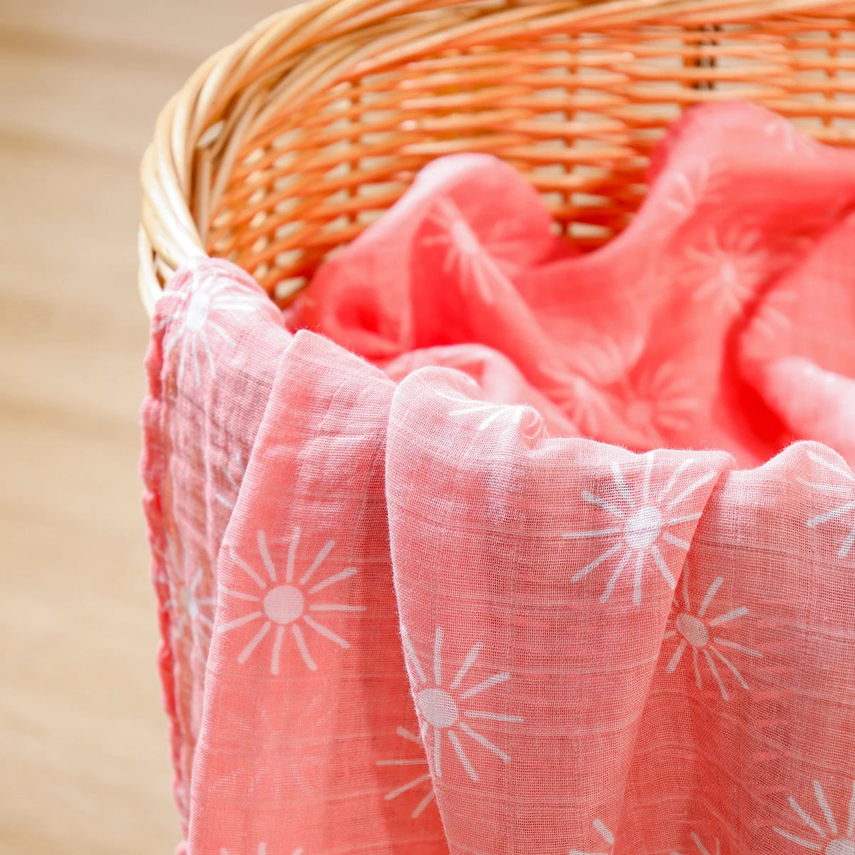 Elinfant 3PCS 100% Cotton Muslin Swaddle Blanket, Stroller Cover Nursing Cover,Baby Sleeping Quilt For Summer