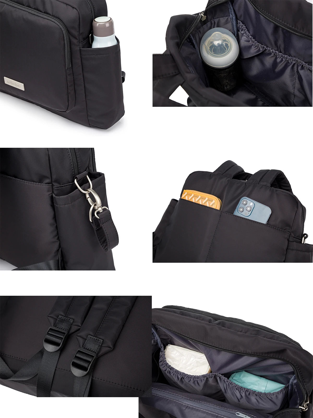 Fashion New Mommy Dipaer Backpack Large Capacity Multi-functional Waterproof Diaper Bag for Quick Outing Travelling Nappy Bag