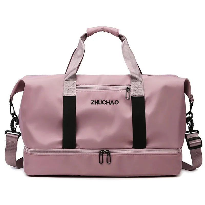 Fashion Travel Bags For Women Large Capacity Men's Sports bag Waterproof Weekend Sac Voyage Female Messenger Bag Dry And Wet