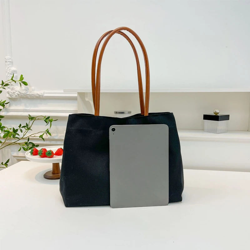 Mama Tote Bag Canvas Fashion Mommy Shoulder Bags Large Capacity Baby Care Diaper Storage Stroller Handbag Mother Gifts