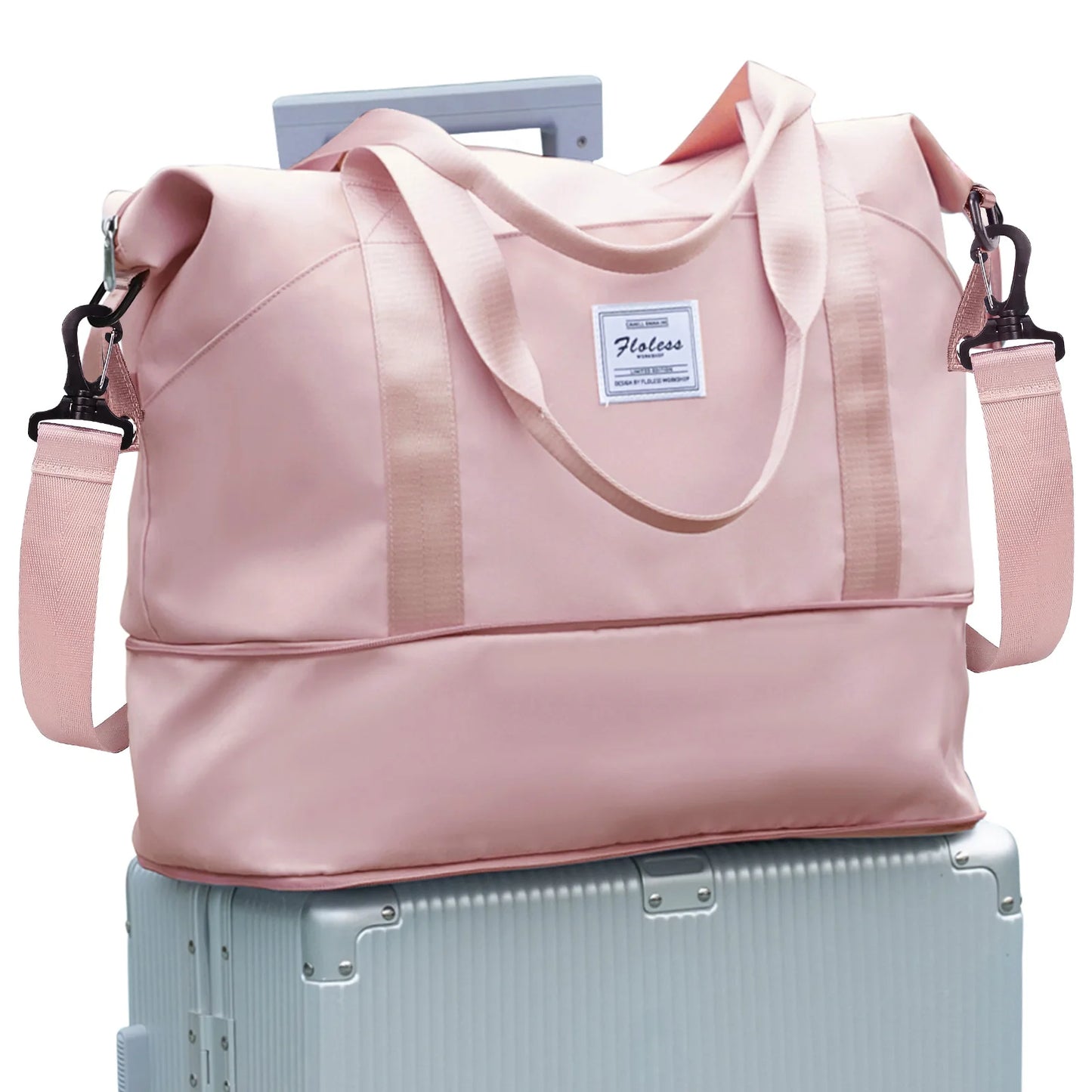Travel Duffel Bag, Women Sports Tote Fitness Gym Bag, Ryanair Cabin Bag 40x20x25 Hand Luggage, Shoulder Weekender Bag Travel Bag