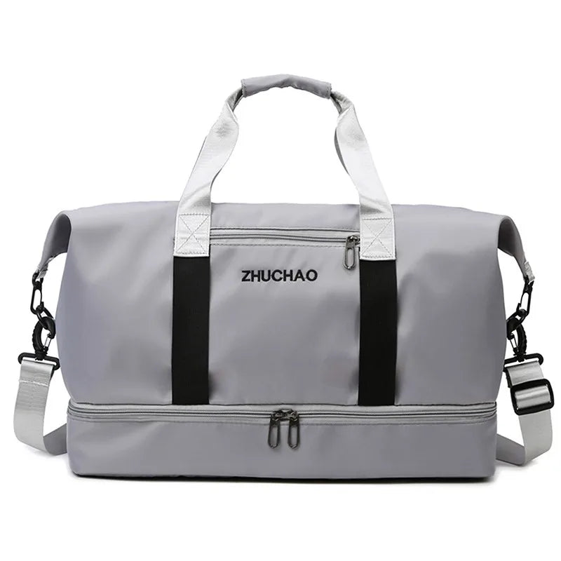 Fashion Travel Bags For Women Large Capacity Men's Sports bag Waterproof Weekend Sac Voyage Female Messenger Bag Dry And Wet