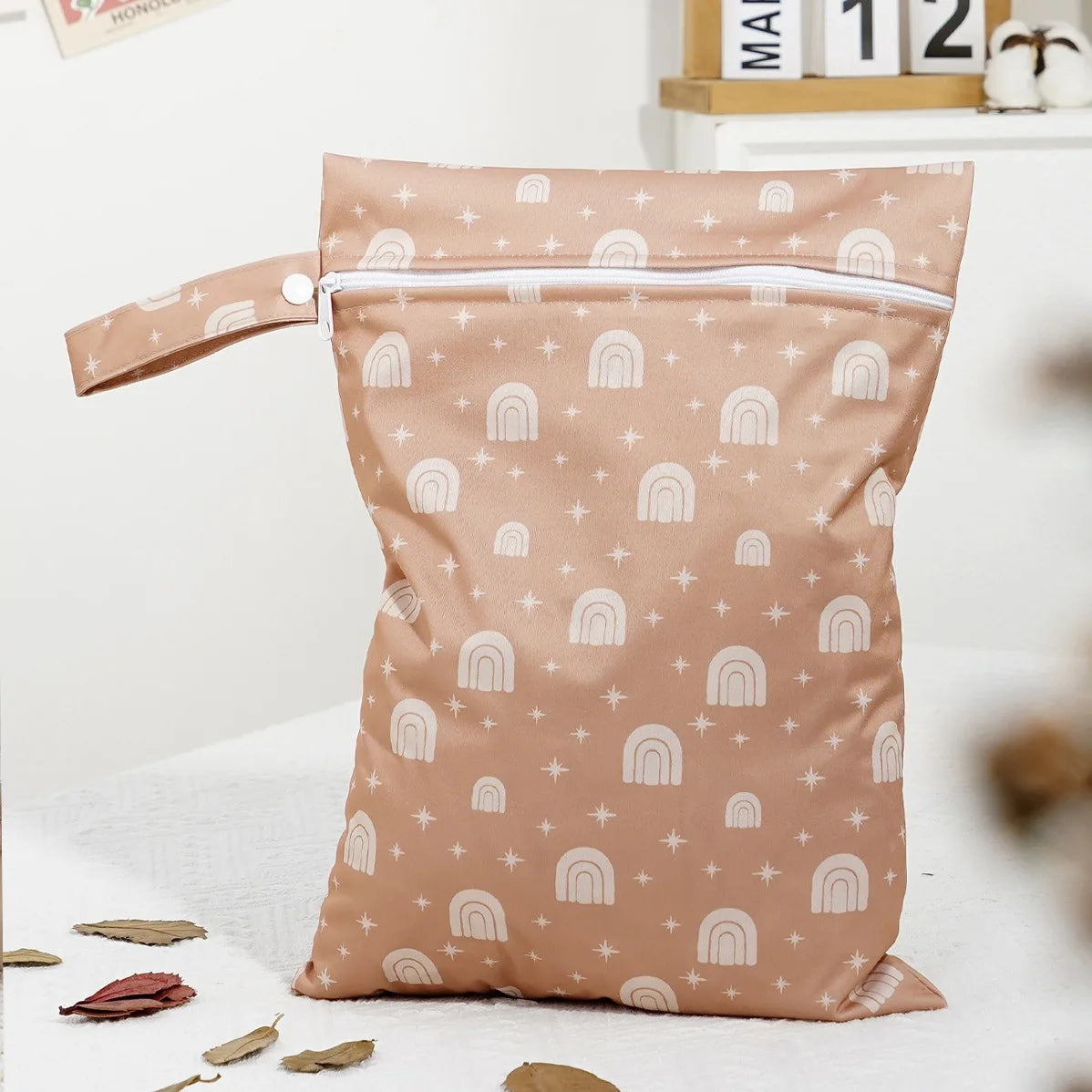 Recycled Fabric Wet Dry Bag For Beach,Gym,Pool, Waterproof Diaper Bag, Reusable Storage Pouch For Swimsuits
