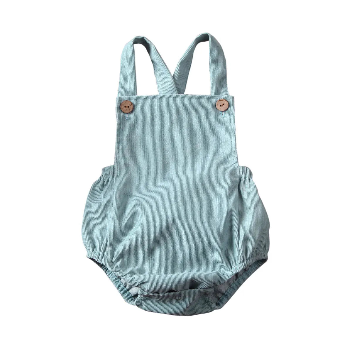 0-24M Cute Baby Romper Boys Girls Solid Color Corduroy Sleeveless Square Neck Romper Jumpsuits Baby Kids Overalls Clothing 2023