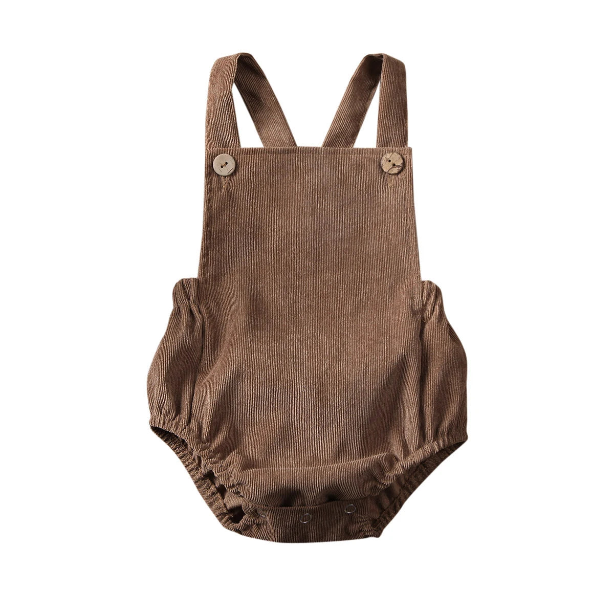 0-24M Cute Baby Romper Boys Girls Solid Color Corduroy Sleeveless Square Neck Romper Jumpsuits Baby Kids Overalls Clothing 2023
