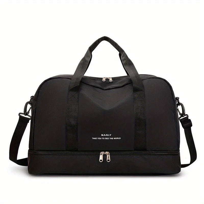 Fashion Travel Bags For Women Large Capacity Men's Sports bag Waterproof Weekend Sac Voyage Female Messenger Bag Dry And Wet
