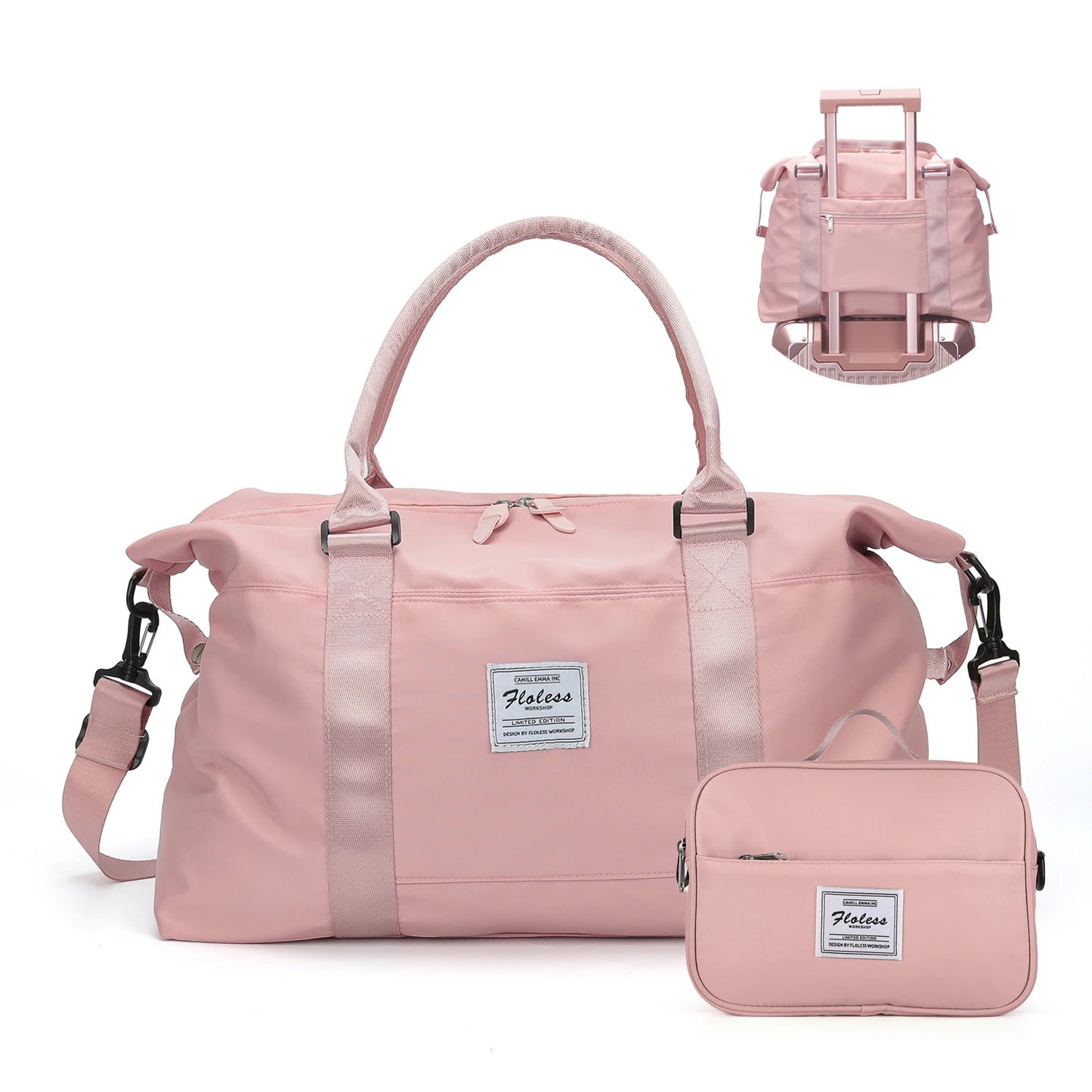 Weekender Bag for Women Travel Tote Bag Gym Duffel Bag with Toiletry Bag Overnight Bag with Wet Pocket for Labor and Delivery