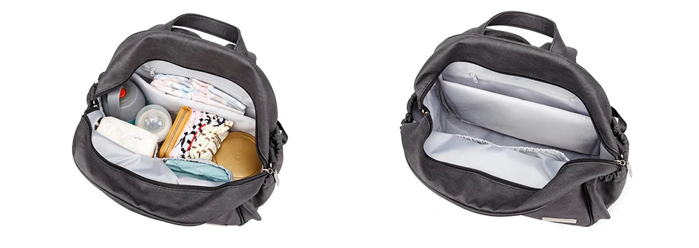 Soboba Diaper Backpack with Pacifier Case Waterproof Large Capacity Diaper Bag for Mom Multi-function Nappy Bags for Travelling