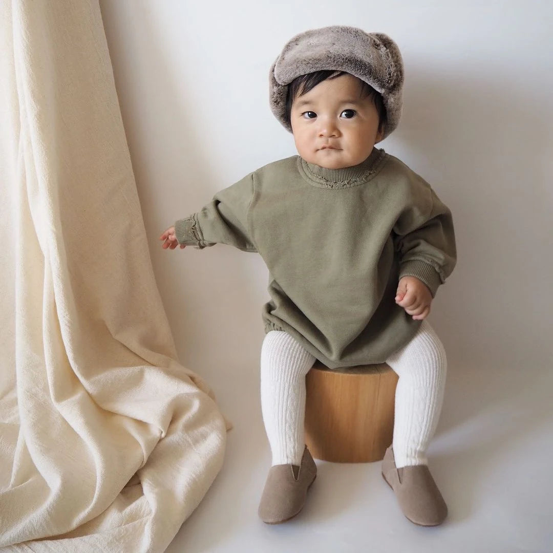 INS 0-24M Newborn Infant Baby Girl Boy Sweatshirt Romper Toddler Long Sleeve Basic Cotton Oversize Rompers Baby Clothes Jumpsuit