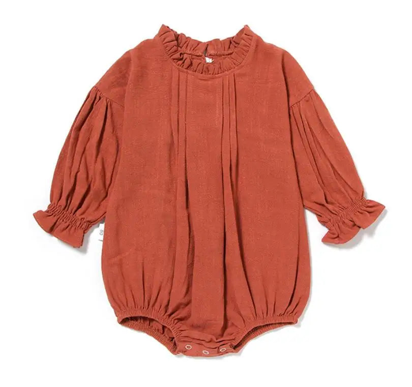 Infant Baby Boys Girls Pure Color Rompers Clothing New 0-2Yrs Spring Autumn Kids Boy Girl Loose Rompers Clothes