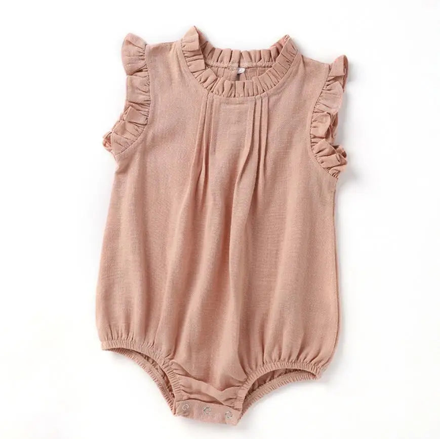 Infant Baby Boys Girls Pure Color Rompers Clothing New 0-2Yrs Spring Autumn Kids Boy Girl Loose Rompers Clothes
