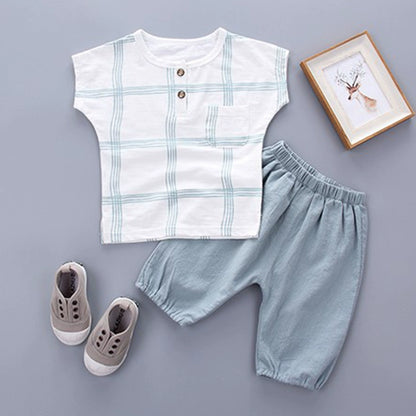 Children's Clothing Baby Leisure Baby Shorts Two-piece Set Summer Clothing