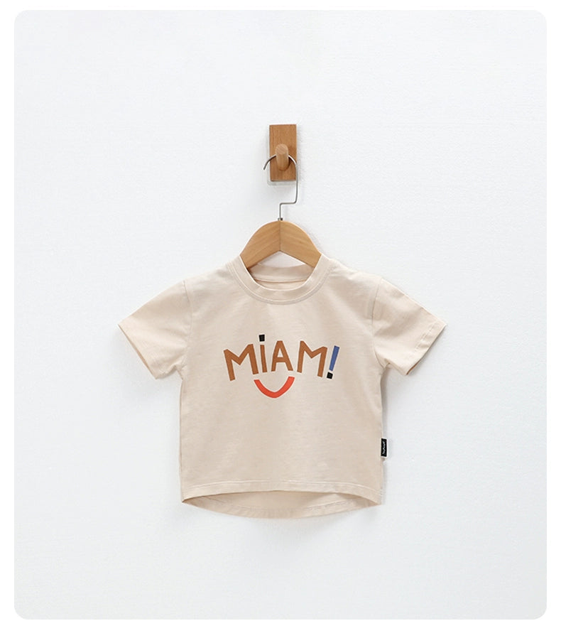 Tinyclvb Early Autumn Long Sleeves Slub Cotton Pullover Tops