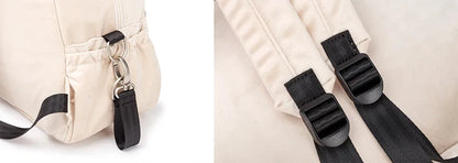 Velvet Diaper Backpack: Large Capacity Nappy Bag for Mom with Pacifier Case and Multi-functionality