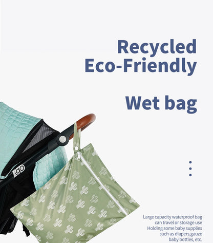 Recycled Fabric Wet Dry Bag For Beach,Gym,Pool, Waterproof Diaper Bag, Reusable Storage Pouch For Swimsuits