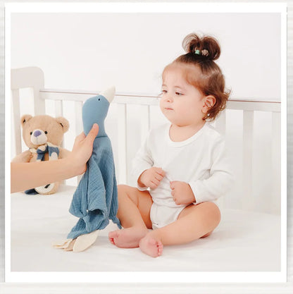 Baby Soother Appease Towel Bib Soft Animal Goose Doll Teether Infants Comfort Sleeping Nursing Cuddling Blanket Toys