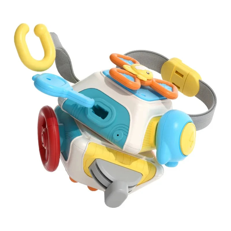 6 in 1 Busy Cube Sensory Toy Montessori Toys for 1 2 3 Year Old Boys Girls Learning Fine Motor Skill  Busy Board Baby Travel Toy