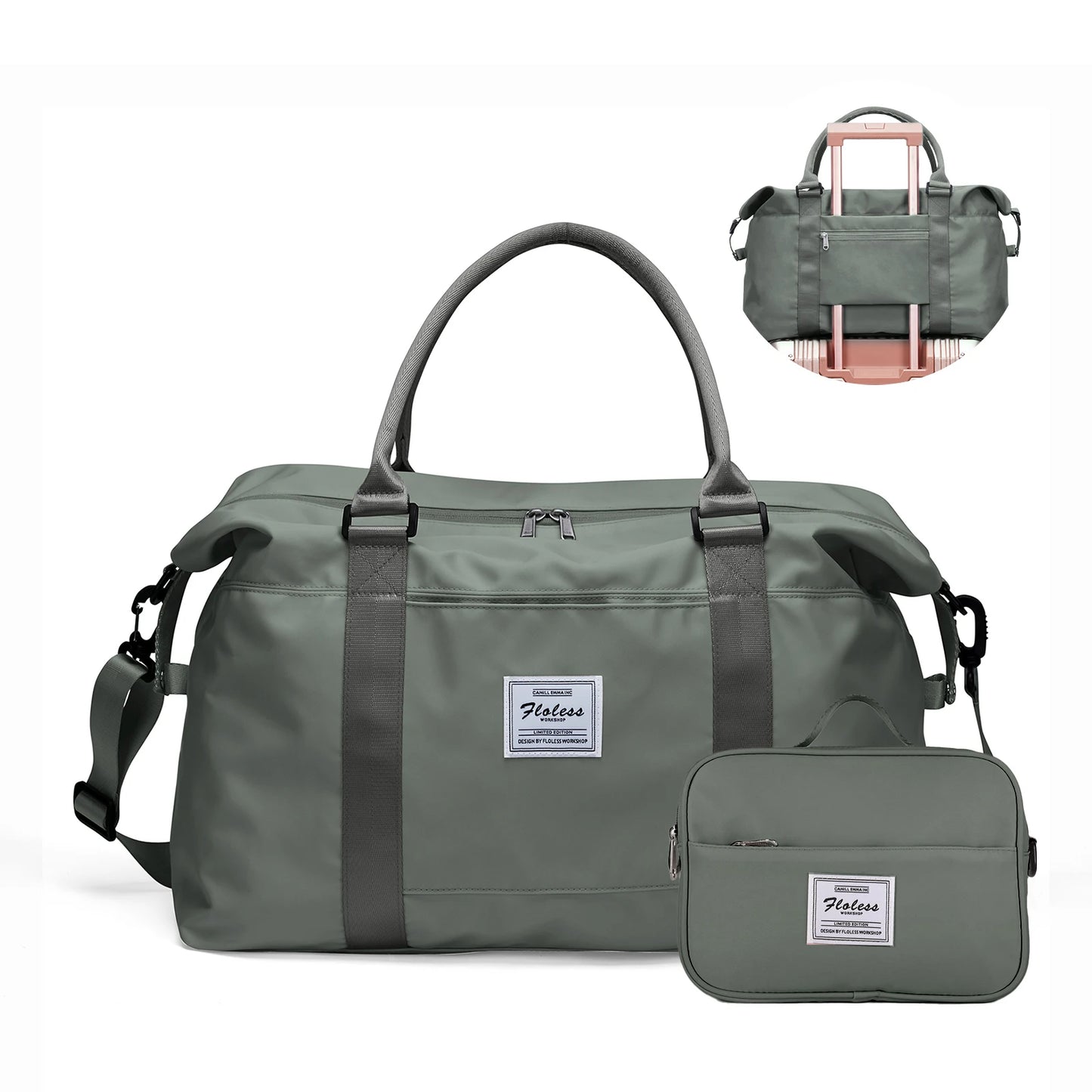 Weekender Bag for Women Travel Tote Bag Gym Duffel Bag with Toiletry Bag Overnight Bag with Wet Pocket for Labor and Delivery