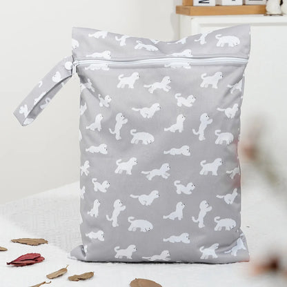 Recycled Fabric Wet Dry Bag For Beach,Gym,Pool, Waterproof Diaper Bag, Reusable Storage Pouch For Swimsuits