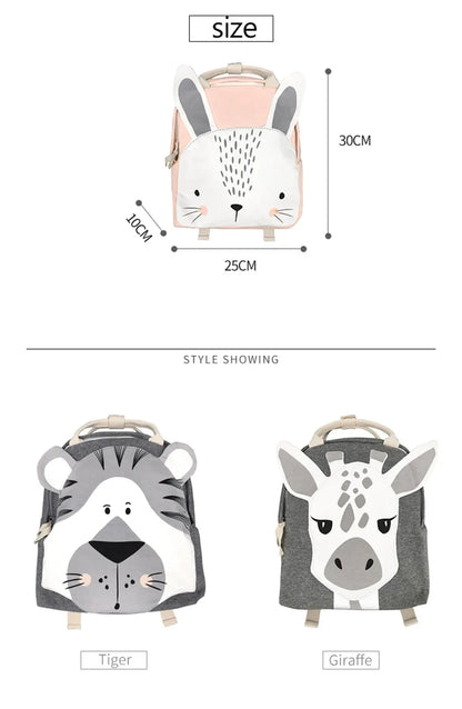 Children Backpack Toddler Kids School Backpack for Baby Kids Cute School Bag Boy Girl Light Bag Rabbit Butterfly Lion Bag