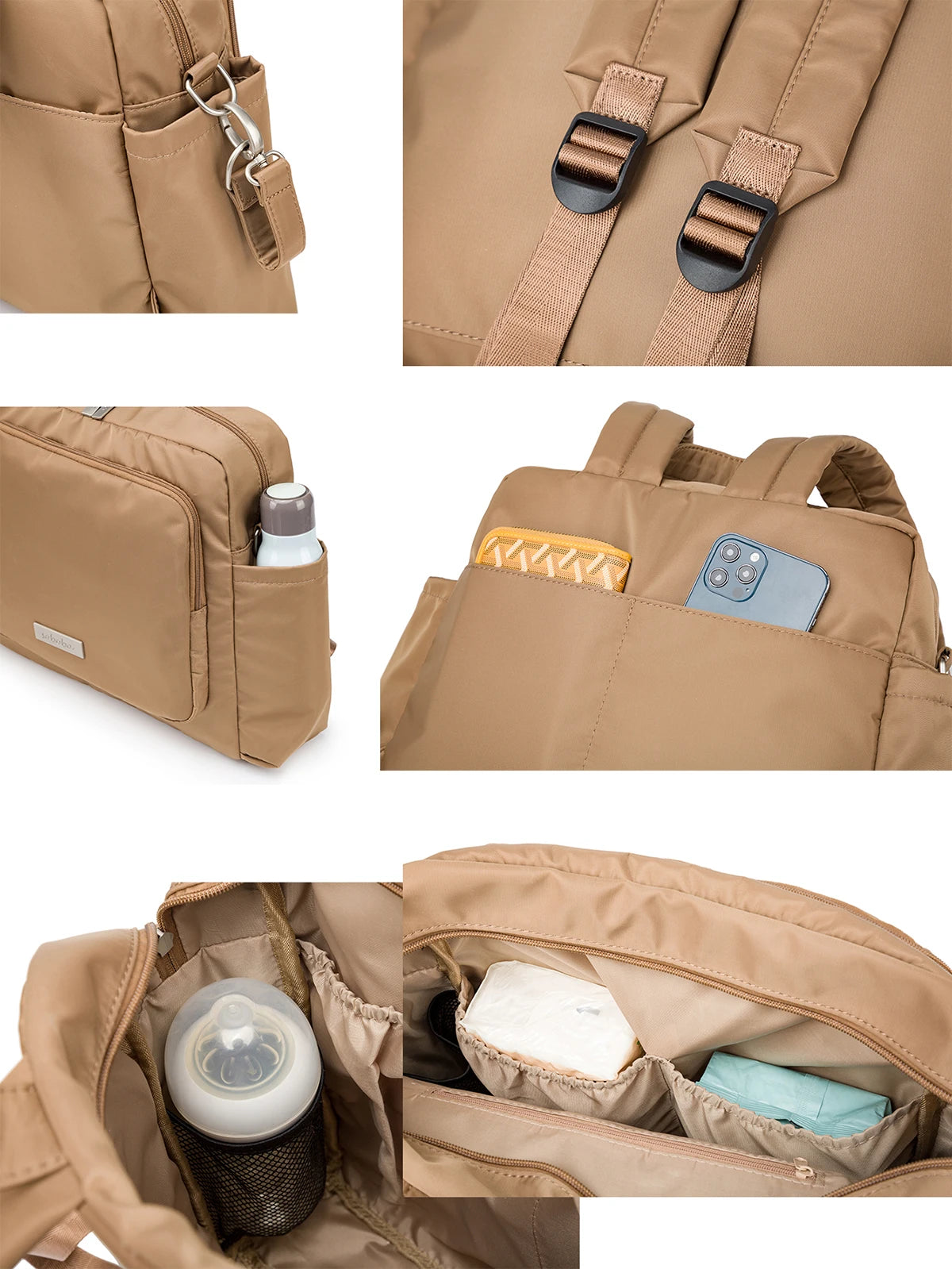 Fashion New Mommy Dipaer Backpack Large Capacity Multi-functional Waterproof Diaper Bag for Quick Outing Travelling Nappy Bag