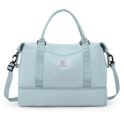 Weekender Bags for Women,Personal Item Travel Bag with Shoes Compartment,Overnight Travel Duffel Bag with Toiletry Bag