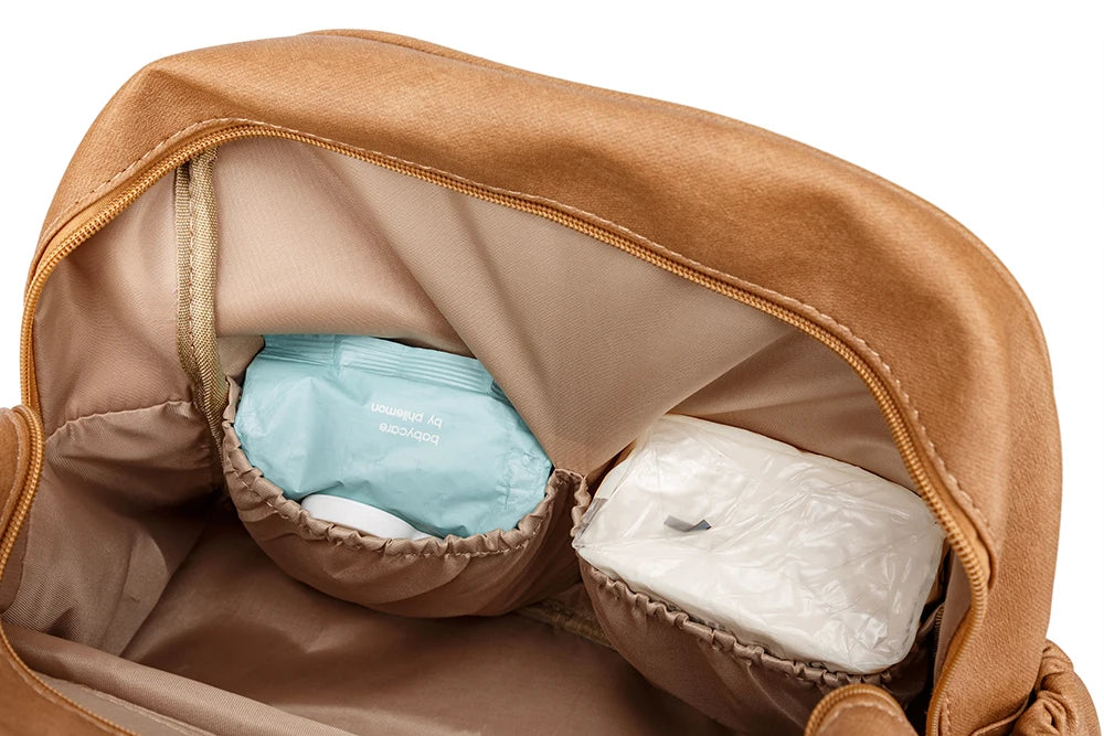 Soboba Diaper Backpack with Pacifier Case Waterproof Large Capacity Diaper Bag for Mom Multi-function Nappy Bags for Travelling