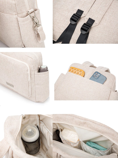 Fashion New Mommy Dipaer Backpack Large Capacity Multi-functional Waterproof Diaper Bag for Quick Outing Travelling Nappy Bag