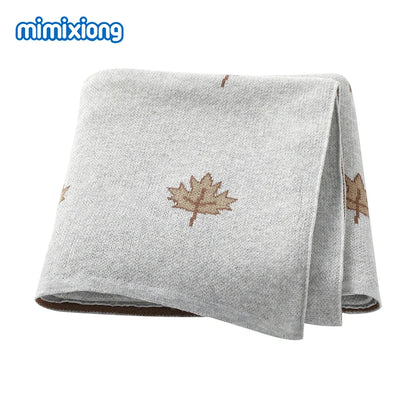 Baby Blankets Quilts 90*70cm Knitted Newborn Boys Girls Stroller Basket Swaddle Wrap Sleeping Sack Infant Cotton Bedding Covers
