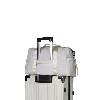 2Pieces Large-Capacity Women's Maternity Storage Bag Suitcase Additional Bag Boarding Bag Sports Fitness Bag Can Be Worn on One Shoulder and Cross-Body and Water-Repellent