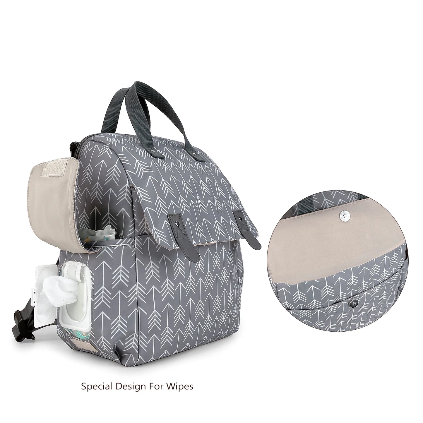 Shoulder Mommy Includes Urine Mat, Independent Bottle Bag, Multi functional Mommy Bag, Maternal and Child Travel Bag