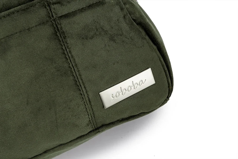 Velvet Diaper Backpack: Large Capacity Nappy Bag for Mom with Pacifier Case and Multi-functionality