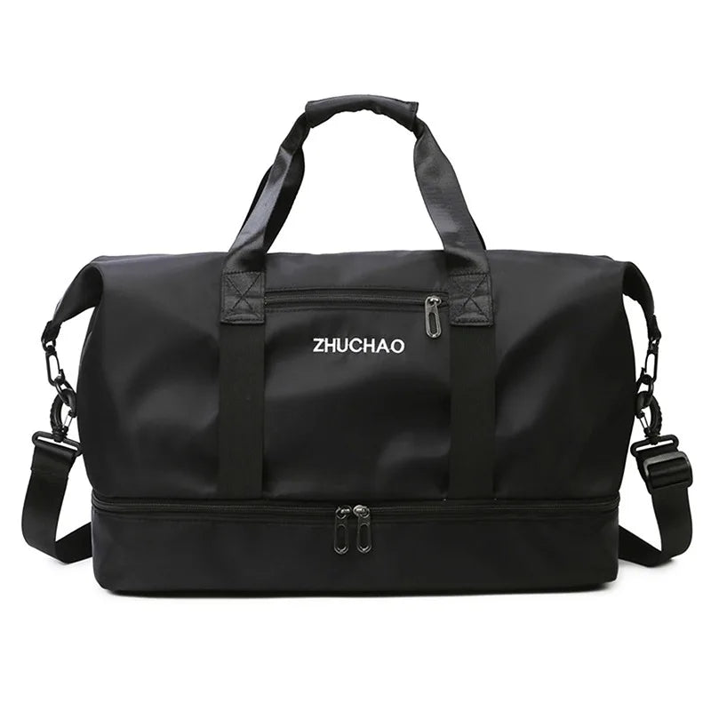 Fashion Travel Bags For Women Large Capacity Men's Sports bag Waterproof Weekend Sac Voyage Female Messenger Bag Dry And Wet