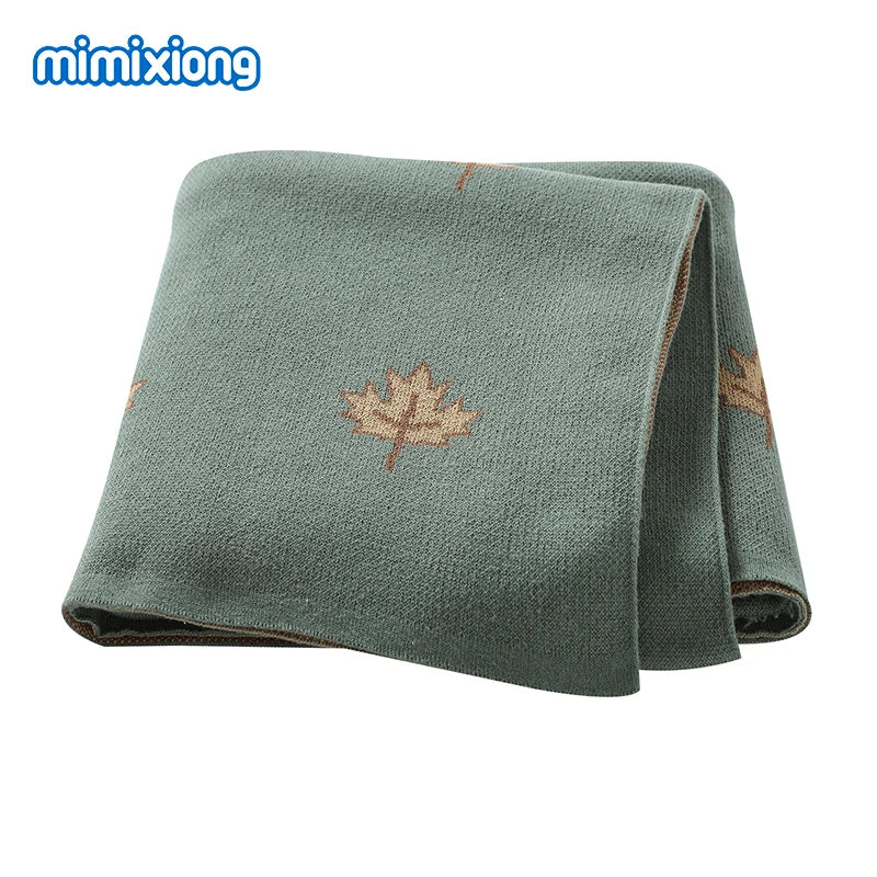 Baby Blankets Quilts 90*70cm Knitted Newborn Boys Girls Stroller Basket Swaddle Wrap Sleeping Sack Infant Cotton Bedding Covers