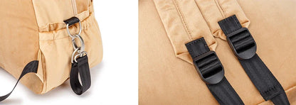 Velvet Diaper Backpack: Large Capacity Nappy Bag for Mom with Pacifier Case and Multi-functionality