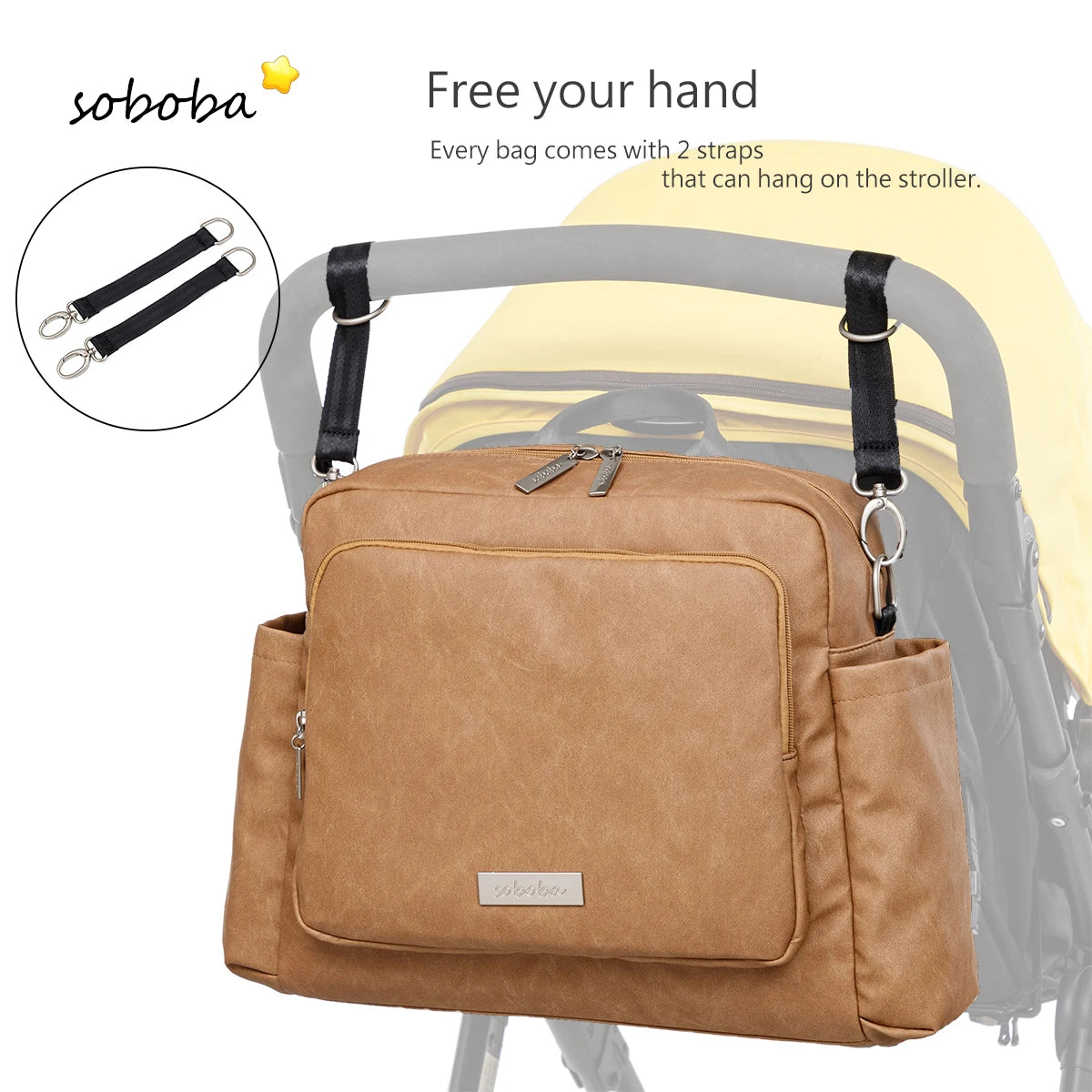 Fashion New Mommy Dipaer Backpack Large Capacity Multi-functional Waterproof Diaper Bag for Quick Outing Travelling Nappy Bag