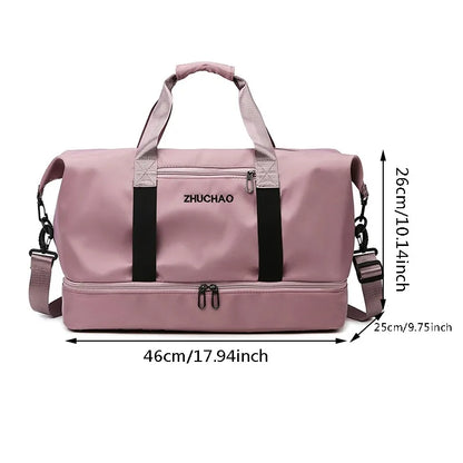 Fashion Travel Bags For Women Large Capacity Men's Sports bag Waterproof Weekend Sac Voyage Female Messenger Bag Dry And Wet