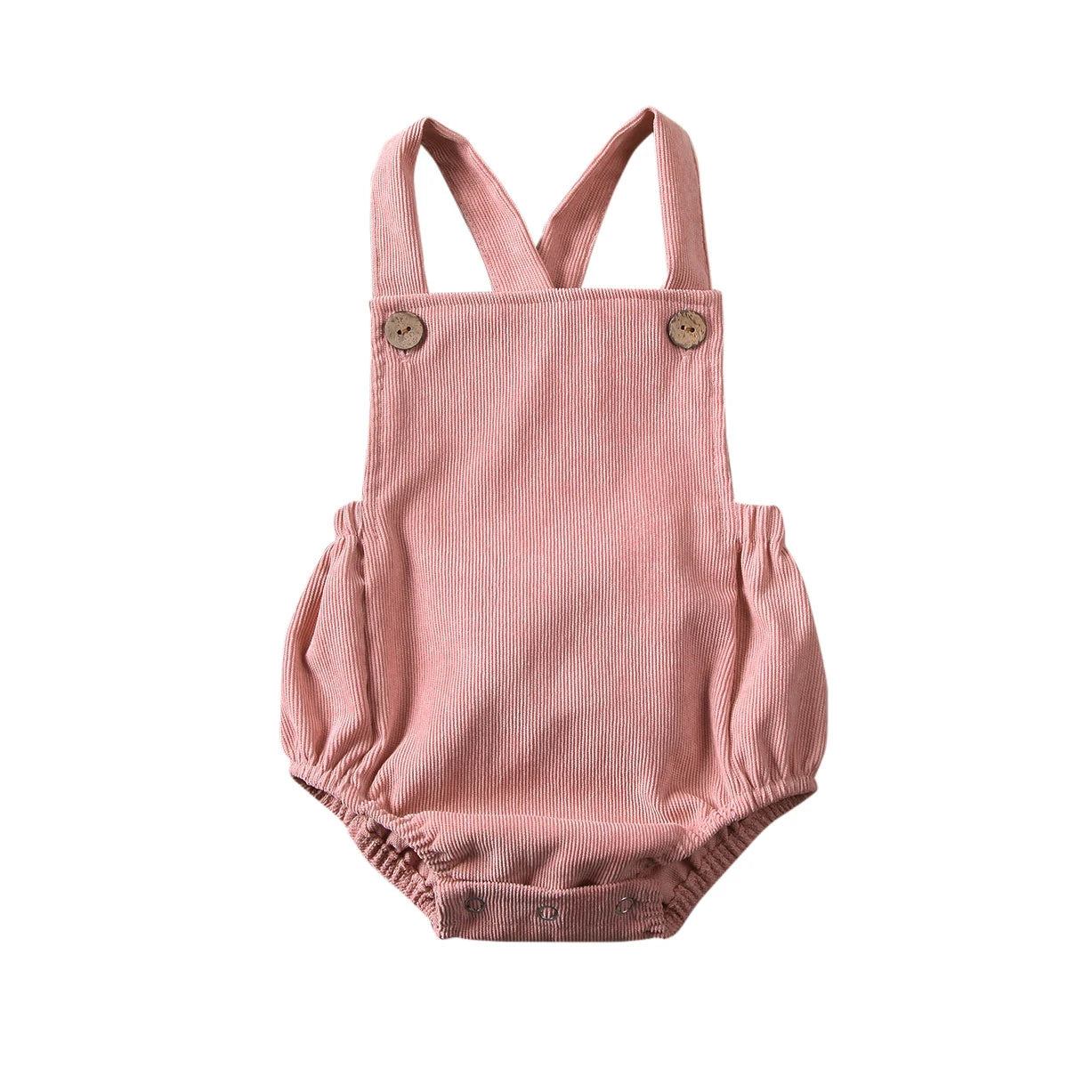 0-24M Cute Baby Romper Boys Girls Solid Color Corduroy Sleeveless Square Neck Romper Jumpsuits Baby Kids Overalls Clothing 2023