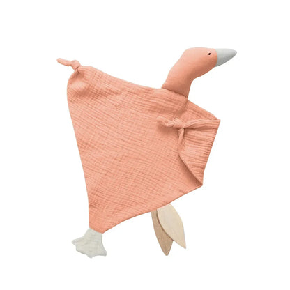 Baby Soother Appease Towel Bib Soft Animal Goose Doll Teether Infants Comfort Sleeping Nursing Cuddling Blanket Toys