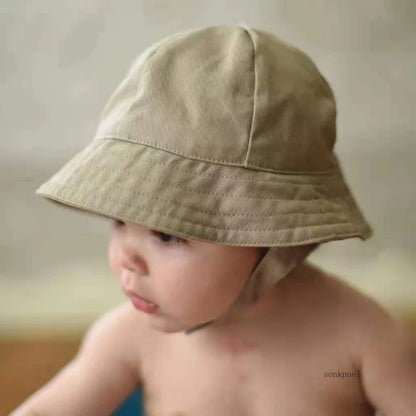 0-8 years Baby Hat Summer Autumn Panama Baby Outdoor Fisherman Sun Hat Beach Accessories Kids Bucket Hat Baby Cap for Girls Boys