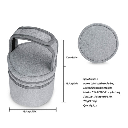 Compact Insulated Baby Bottle Carrier - Keep Milk Fresh On-the-Go